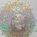 Holographische Nail Art Glitter Pulver Sechseck Glitter Pulver